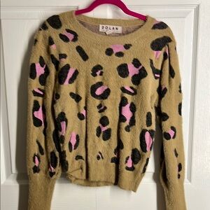 Dolan Leopard Print Sweater